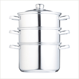 Kitchencraft - 3 Tier Steamer 18cm