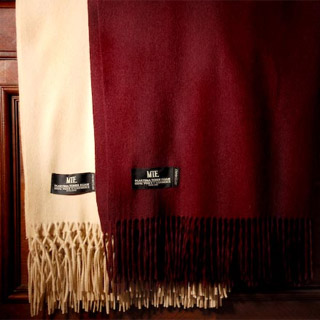 Mulberry Cashmere Throw
