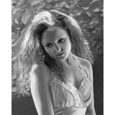 1 Person Black & White Portrait - 12"x16"