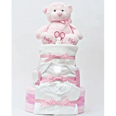 3 Tier Luxury Nappy Cake - Baby Girl image
