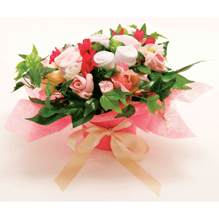 Baby Clothes Gift Posy - Baby Girl