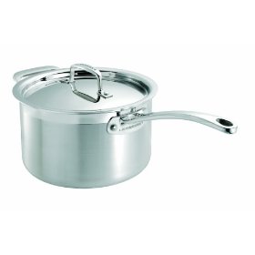 Le Creuset 20cm Stainless Steel Saucepan with Lid