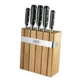 Sabatier Professional 5 Piece Oak Knife Block Set