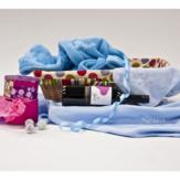 Personalised Baby Hamper with Wine & Chocs – Boy image