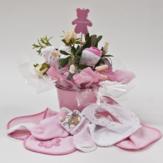 Bouquet of Baby Girl Clothing - Pink Pail image