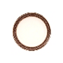 Praline Wide Rimmed Dessert/Salad Plate