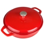 30cm Round Shallow Cast Iron Casserole