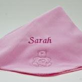 Personalised Fleece Baby Girl Blanket image