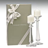 Tipperary Crystal - Bacchus Candlesticks & Candles