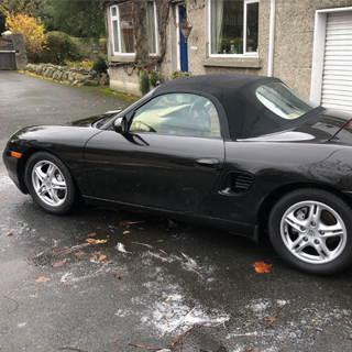 Black Porsche Boxster